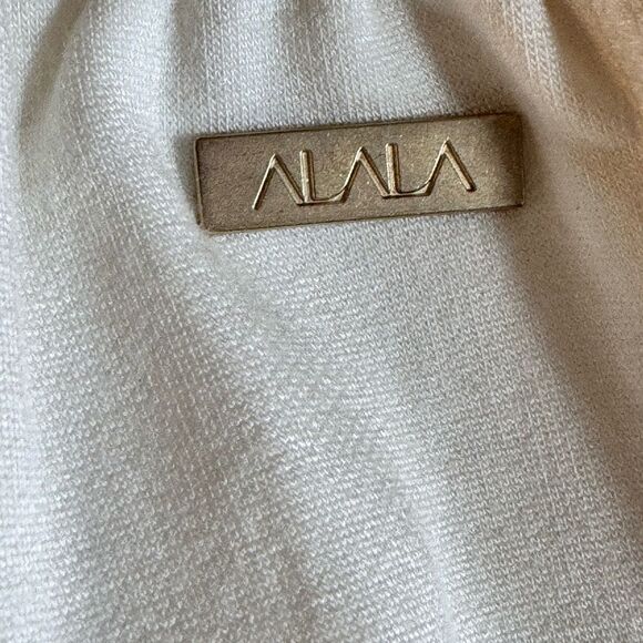 Alala Fleece off Duty Sweatpants Womens Sz M Bone Pull on Drawstring Fleece New - Picture 7 of 16